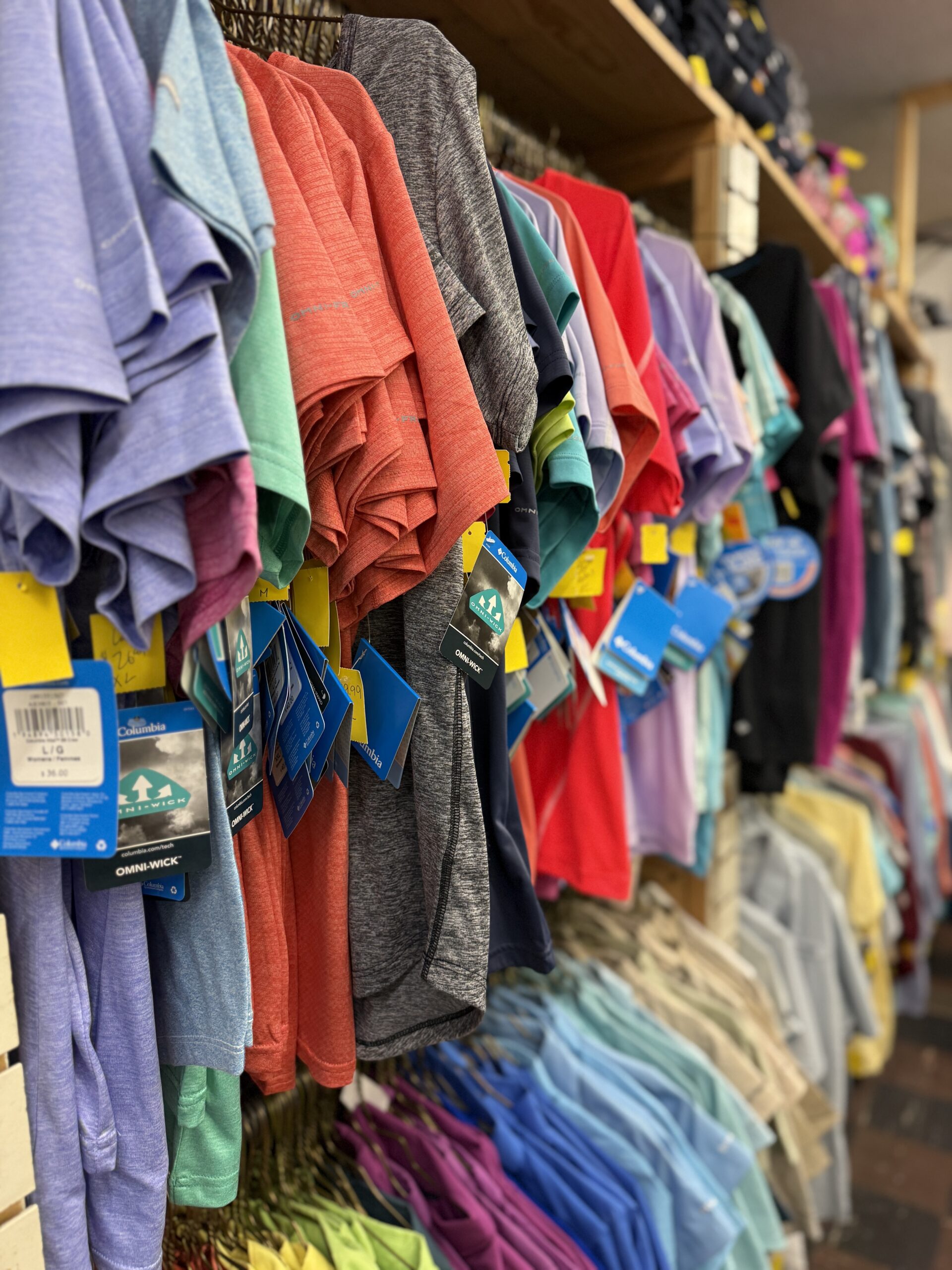 Women's clothing at The Surplus Store
